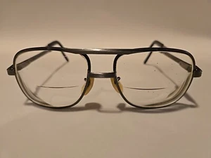 Gafas de aviador TITMUS TO-Z87 vintage 5 1/2 Gunmetal 56-18 gruesas, bisagras flexibles - Imagen 1 de 7