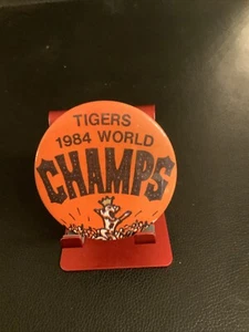 Vintage 1984 Detroit Tigers World Series Champions Button MLB #300 - Picture 1 of 2