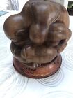 Hand Carved Wooden Buddha - Unusual Pose - from Thailand