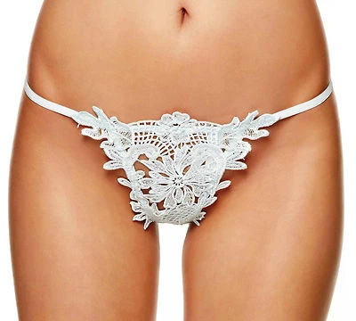 ANN SUMMERS ELSA TANGA CUERDA Azul Hielo/Blanco TALLAS Pequeño/Mediano/Grande @NUEVO@ NUEVO CON ETIQUETAS Foto 1 de 2