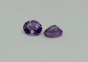 Amethyst oval faceted 12mm x 10mm natural loose stones light purple colour - Picture 1 of 1