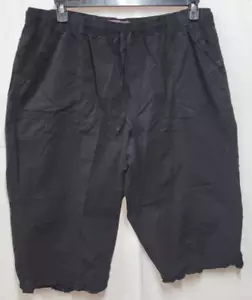 Pantalones Capri Gloria Vanderbilt Pull-on Cintura Elástica/Elásticos Negros Talla 3X ¡En muy buen estado!! - Imagen 1 de 6
