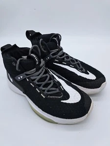 Nike Zoom Rize TB BQ5468-001 Basketball Shoes Men Sz: 8 Black /White Excellent - Picture 1 of 10