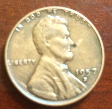 1957 D WHEAT PENNY RARE Cover