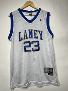 Michael Jordan Laney High School Basketball Jersey Size Large White TAG - Picture 1 of 9