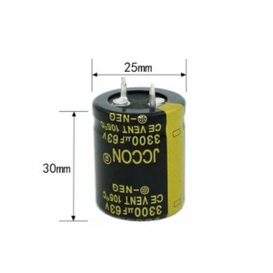 63V 3300uF Electrolytic Capacitor Audio amplifier power adapter filter capacitor - Picture 1 of 5