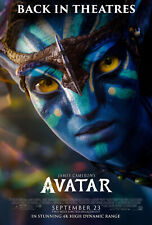 Avatar (re-release) A4 Movie Poster 2022 Movie Memorabilia Movie Print