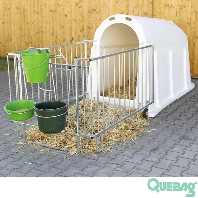 8x Kälberiglu / Kälberhütte Calf House PE UV+ mit Zaun Umzäunung Kälber Hütte - Bild 1 von 4