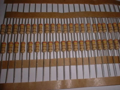 VITROHM 25x 240 Ohm / 0,5 Watt Carbon Film Resistor Ø3x9mm