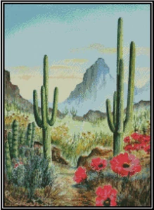 Southwest Landscape Counted Cross Stitch Chart #26-119 - Picture 1 of 1