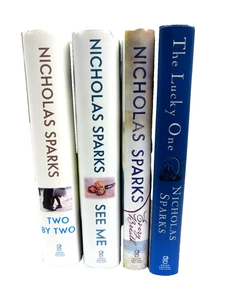 "4"- Nicholas Sparks Hardcover (TWO BY TWO)(SEE ME)(EVERY BREATH)THE LUCKY ONE - Foto 1 di 5