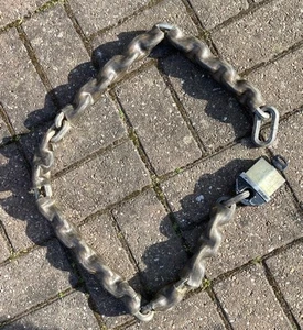 Heavy Duty ABUS Motorbike Chain And Lock Collection Only Rugby - Picture 1 of 3