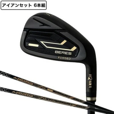 HONMA  BERES 2024 Black iron Set 6-11 6pic RH ARMRQ FX graphite Flex SR New - Image 1 of 4