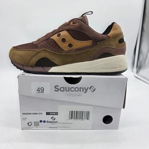 Saucony Shadow 6000 GTX Zapatos Para Hombre Talla 9 Marrón Gore Tex Impermeable Trail - Imagen 1 de 11