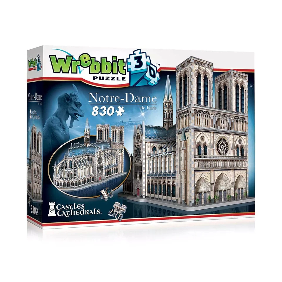 Wrebbit - Puzzle 3D - Notre-Dame Cathedral - Immagine 1 di 3