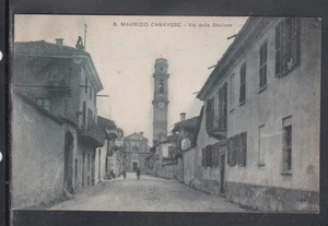 AK S. Maurizio Canavese Via della Stazione A3980 - Bild 1 von 1