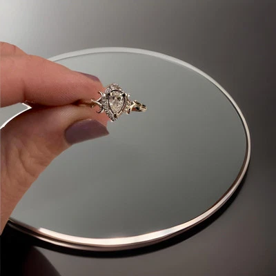 Anillo de compromiso - oro blanco 14k - 3/4 C TW pera diamante/halo - antiguo - certificado GIA Foto 1 de 4