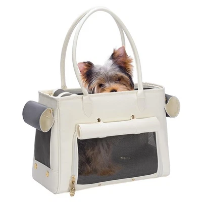 Moda Cartera Porta Mascotas para Gato y Perro Pequeño, Lujo PU Lados Suaves Bolso Ba... Foto 1 de 4
