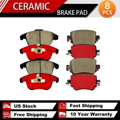 Front & Rear Ceramic Brake Pads for Volkswagen Passat 2016 SEL Premium Sedan 4-D - Изображение 1 из 4