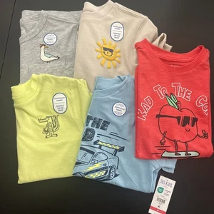 365 Kids Garanimals Boys Mix & Match T shirts, Size 4, Includes 5 Shirts - Picture 1 of 8
