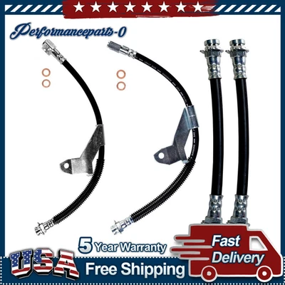 Sunsong Brake Hose Line Front Rear 4x For 1990-1993 Buick Skylark 3.3L - Image 1 of 4
