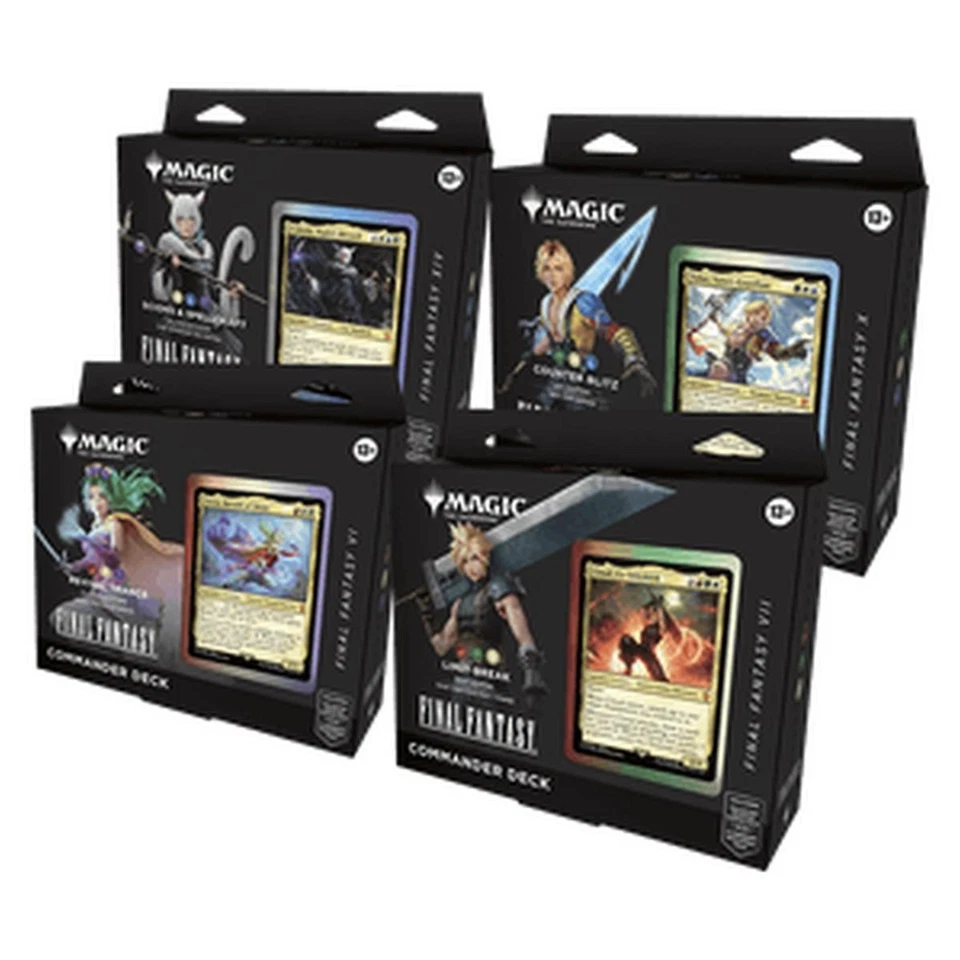 Magic - Final Fantasy: Set 4 Mazzi Commander Deck MTG ITALIANO - Immagine 1 di 1