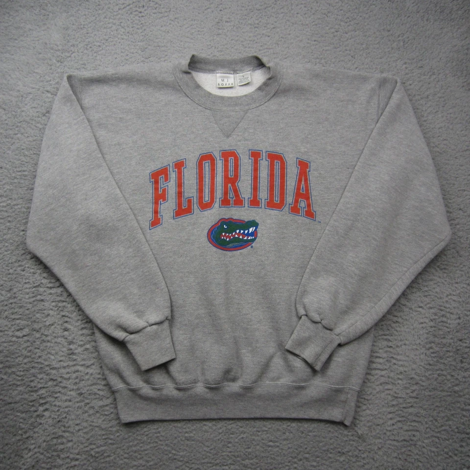 VTG Florida Gators Sweatshirt Mens Large Gray 90s Y2K Crewneck *Distressed READ - Image 1 of 4