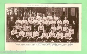 #D49. AUSTRALASIAN RUGBY LEAGUE TEAM 1921-22 ORIGINAL UNUSED POSTCARD - Picture 1 of 2