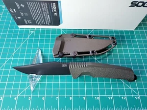 SOG Trident FX W/ Green GRN Handle & TiCN Finished Cryo 4116 Fixed Blade Knife - Picture 1 of 16