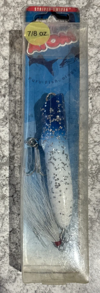 ATOM Striper Swiper 7/8 OZ Blue Silver — 第 1/1 张图片