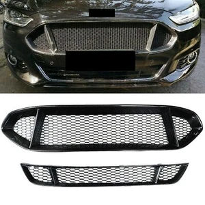 Carbon Fiber Car Front Bumper Grille Grill For Ford Mondeo Fusion 2013-2016 2015 - Picture 1 of 8