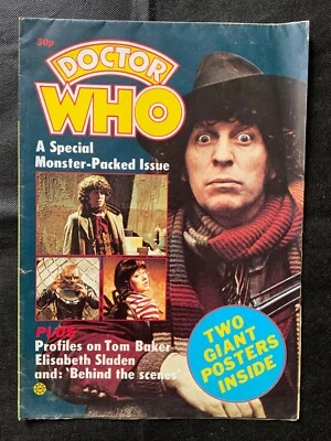 Doctor Who Poster Magazine. April 1976. Tom Baker. Harpdown Publishing. Rare - Image 1 of 4