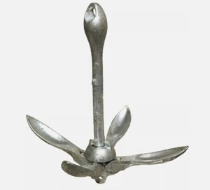 Shoreline Marine 1.5lb Folding Galvanized Anchor AFOLDG1-1/2 - Bild 1 von 2