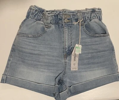 Vanilla Star Denim Jeans shorts Paper Bag Mom Size W26 3 - Image 1 of 3
