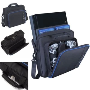 Black Handbag Multifunctional Travel Case Carrying Bag For PlayStation4 PS4 - Picture 1 of 6