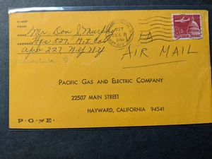 APO 227 KAISERSLAUTERN, GERMANY 1964 Army Air Force Cover CIVILIAN - Picture 1 of 2