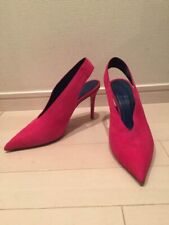 Celina Pointed Toe Pink Suede Stiletto Phoebe Heels Vintage Size US 8 Auth