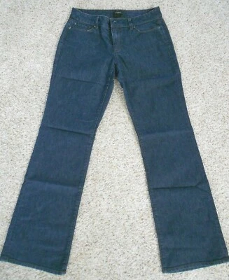 Jeans Ann Taylor curvilíneo azul escuro Misses tamanho 4 curvilíneo - Imagem 1 de 4