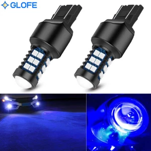 2Pcs 7440 7443 LED Bulbs 10000K Blue High Bright 3030SMD Turn Signal Light Lamps - Picture 1 of 8