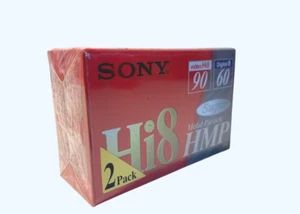 CASSETTE SONY Hi8 90 METAL PARTICLE HMP - LOT DE 2 K7 VIERGES NEUF SOUS BLISTER - Photo 1/3