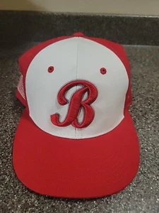 NWOT-BOSTON RED SOX~ZEPHYR Fitted Cap Sz 7 5/8-Red w/White - Picture 1 of 8