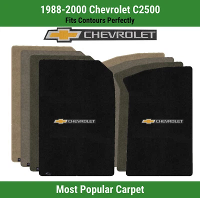Alfombrillas delanteras Lloyd Ultimat para Chevy C2500 88-00 con pajarita Chevy y Word Foto 1 de 4