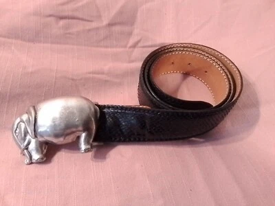 Damengürtel,Schlangenleder Python,50/95,Reptile's House,Italy,Elefantenschnalle - Bild 1 von 4