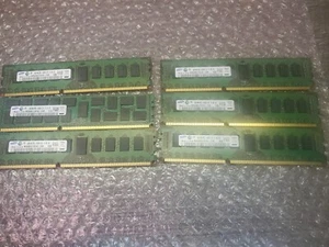 Lot of( 6 )Sansung 4GB 2Rx8 PC3L-10600R Server Rams - Picture 1 of 1