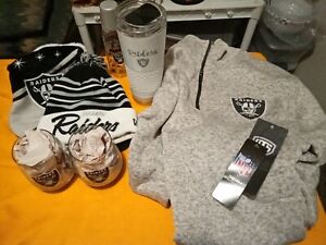  Oakland Raiders NFL Winter Hat, Coffee Mug, Sweater,2glasses,Baby Bottle NewxxL