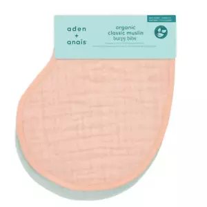 2 Burpy Bibs 100% Organic Cotton Muslin by Aden + Anais Breathable and Versatile - Picture 1 of 4