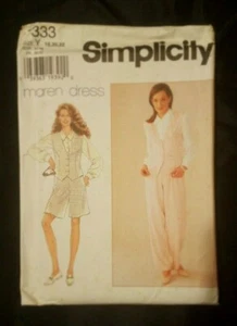 DE COLECCIÓN SIMPLICIDAD Petite BLUSA CHALECO PANTALONES CORTOS PATRÓN SIN CORTAR 7333 - Imagen 1 de 5