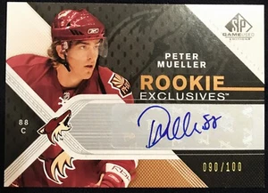 Peter Mueller SP Game-Used Edition Rookie Exclusives au. card RE-PM, 2007 08 NHL - Picture 1 of 2