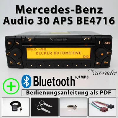 Original Mercedes Audio 30 APS BE4716 Bluetooth MP3 Becker Navigationssystem Set - Bild 1 von 4