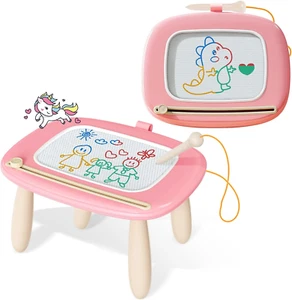 Magnetic Drawing Board, Toddler Girl Toys for 1-2 Year Old, Doodle Board Pad Lea - Picture 1 of 11